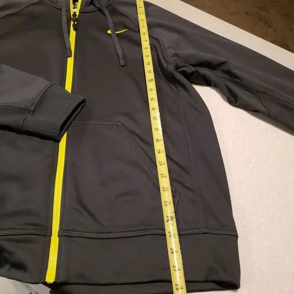 Nike Gray Track Jacket with Yellow Accents - Picture 9 of 9